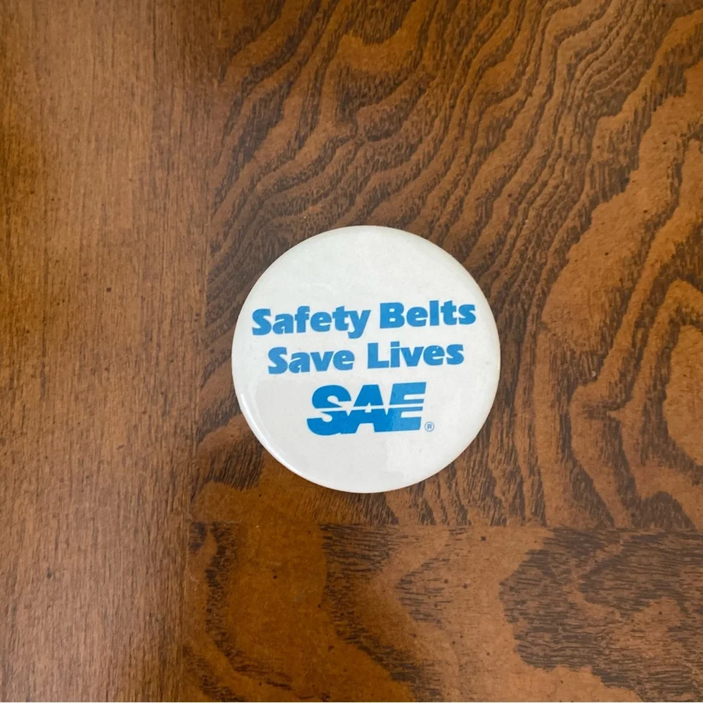 Say No To Drugs and Safety Belts Save Lives Button Pins